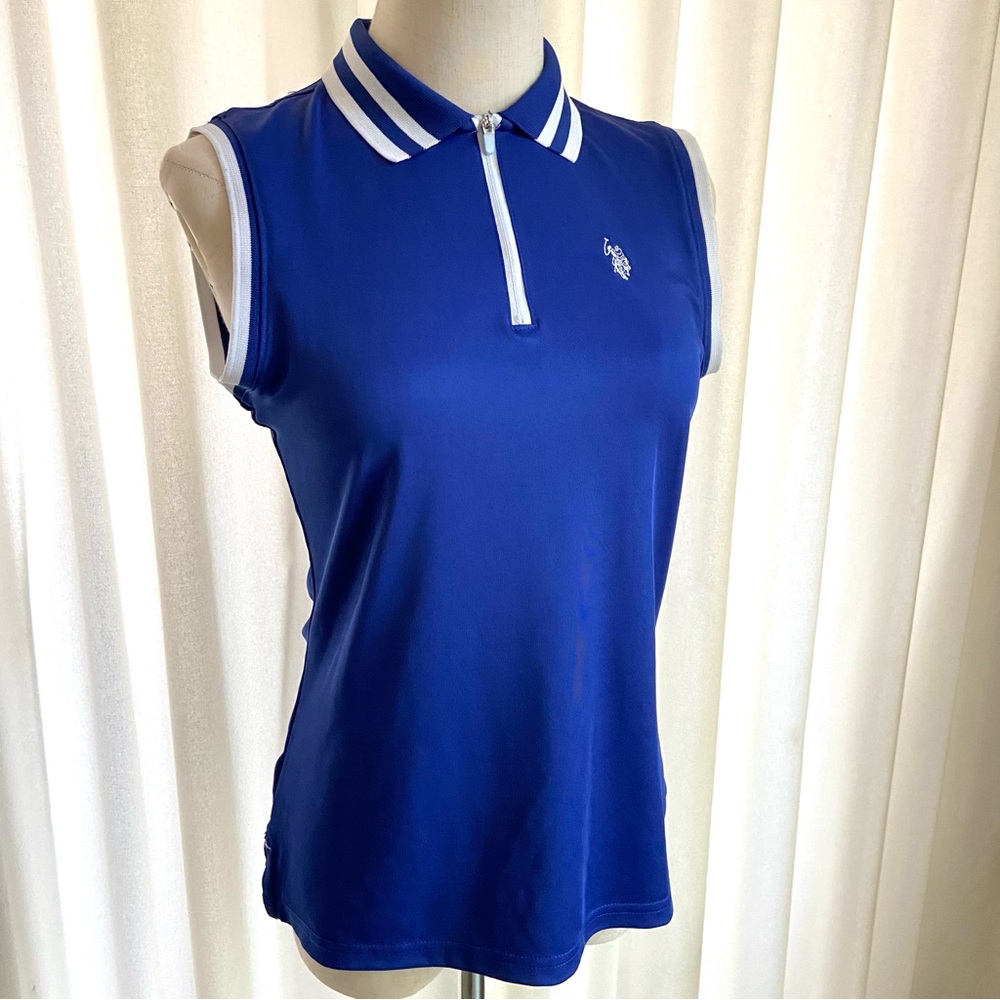 US Polo Assn. | Sleeveless Activewear Top | Blue/White | XS